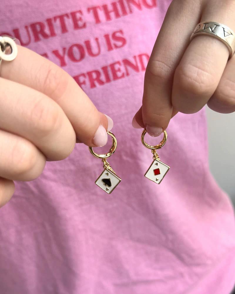 Earrings with charms