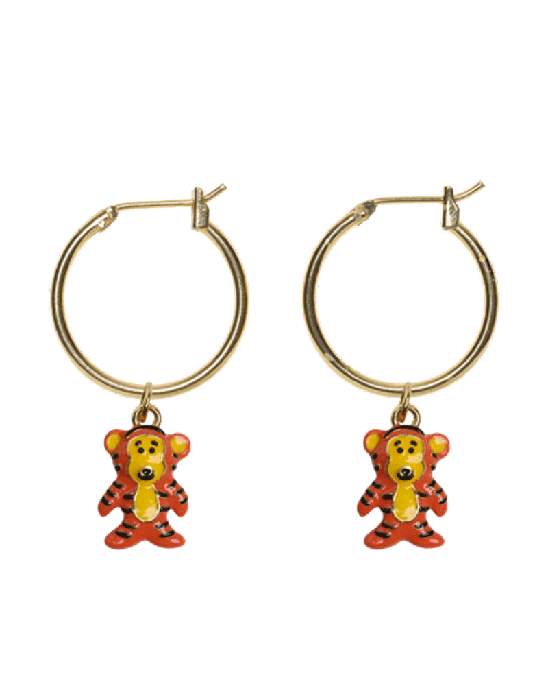 Earrings with charms
