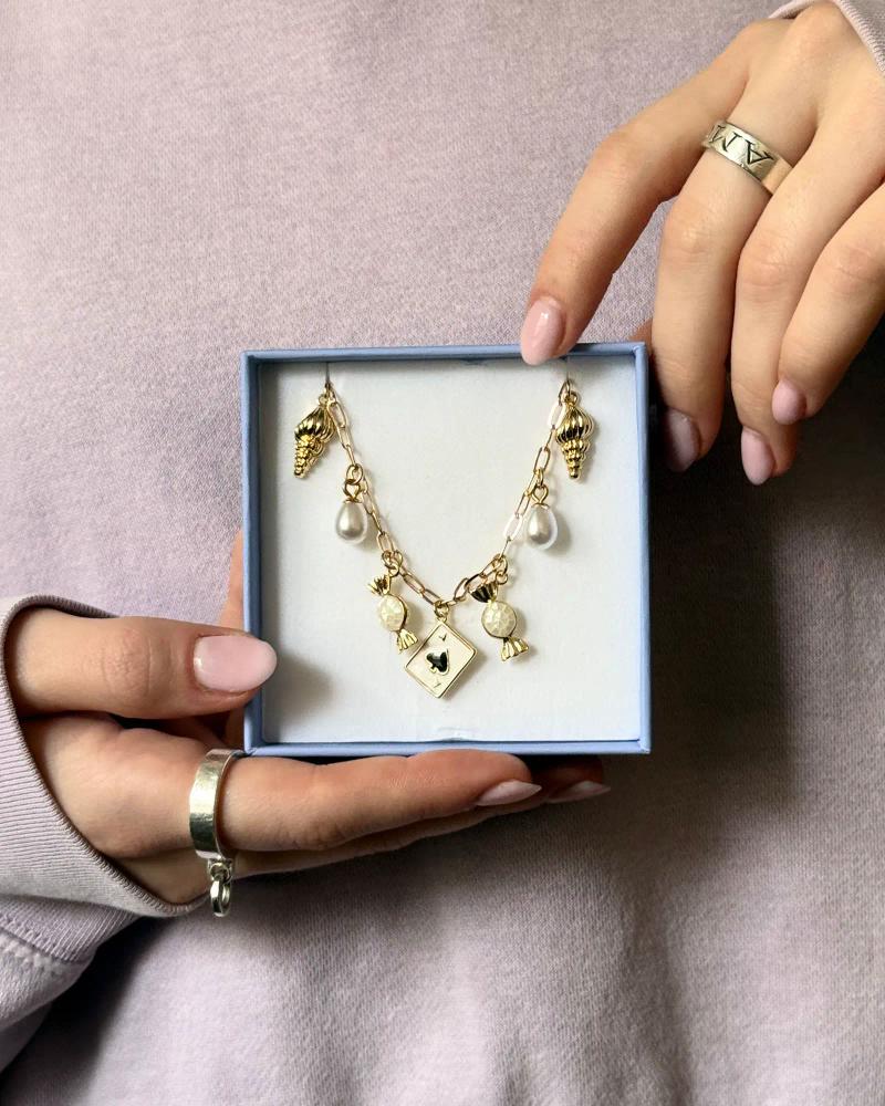 Necklace with charms