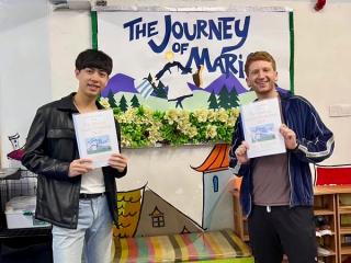 Leon 與 Ryan 帶領的音樂劇工作坊