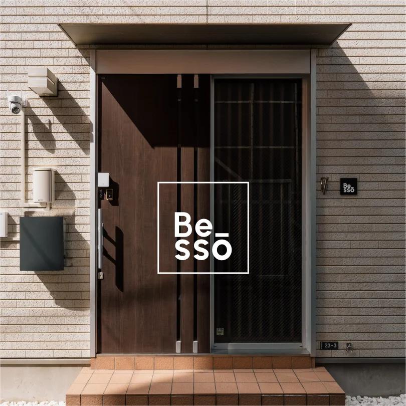Besso Hotels logo and hospitality brand design