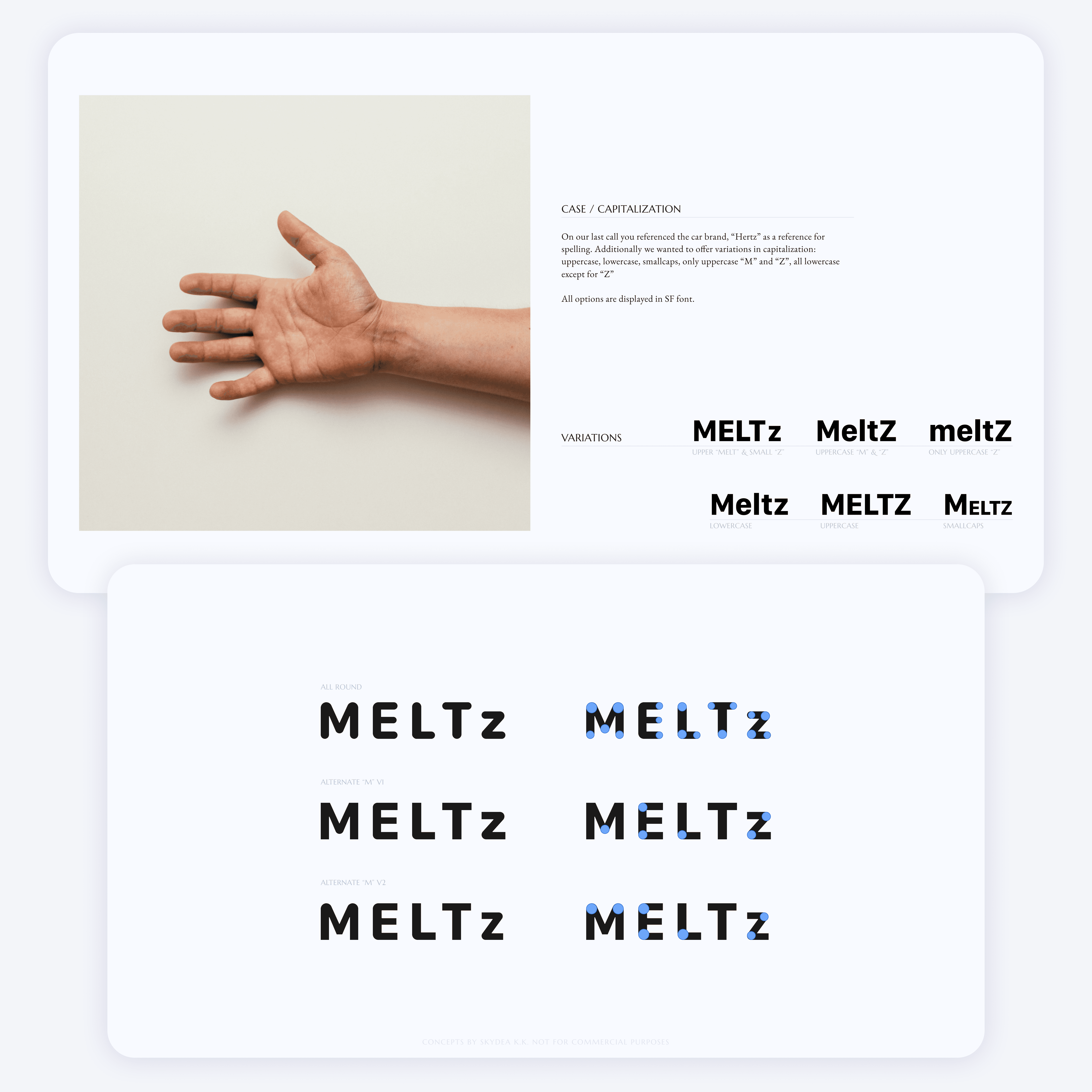 MELTzのロゴとブランドアイデンティティ