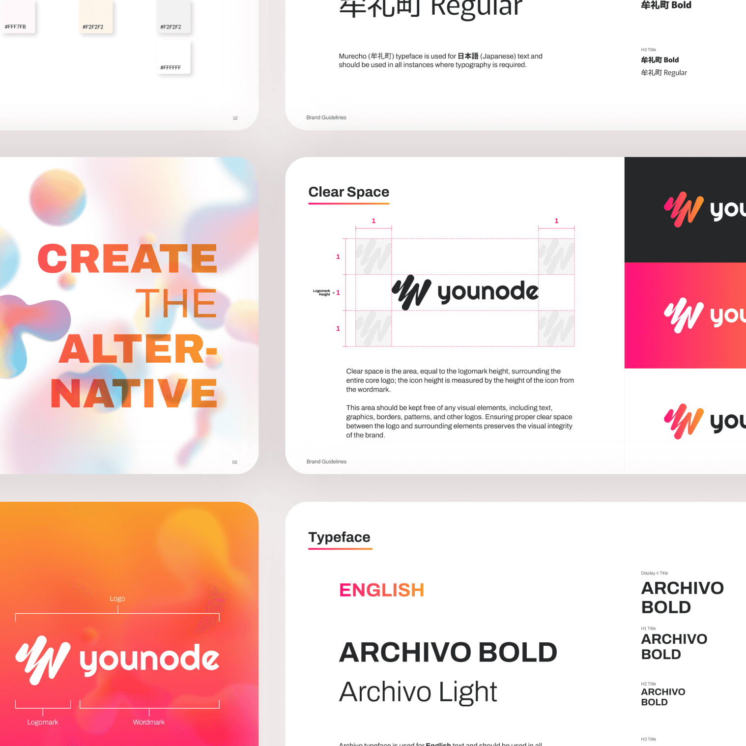 Younode Corporate brand identity