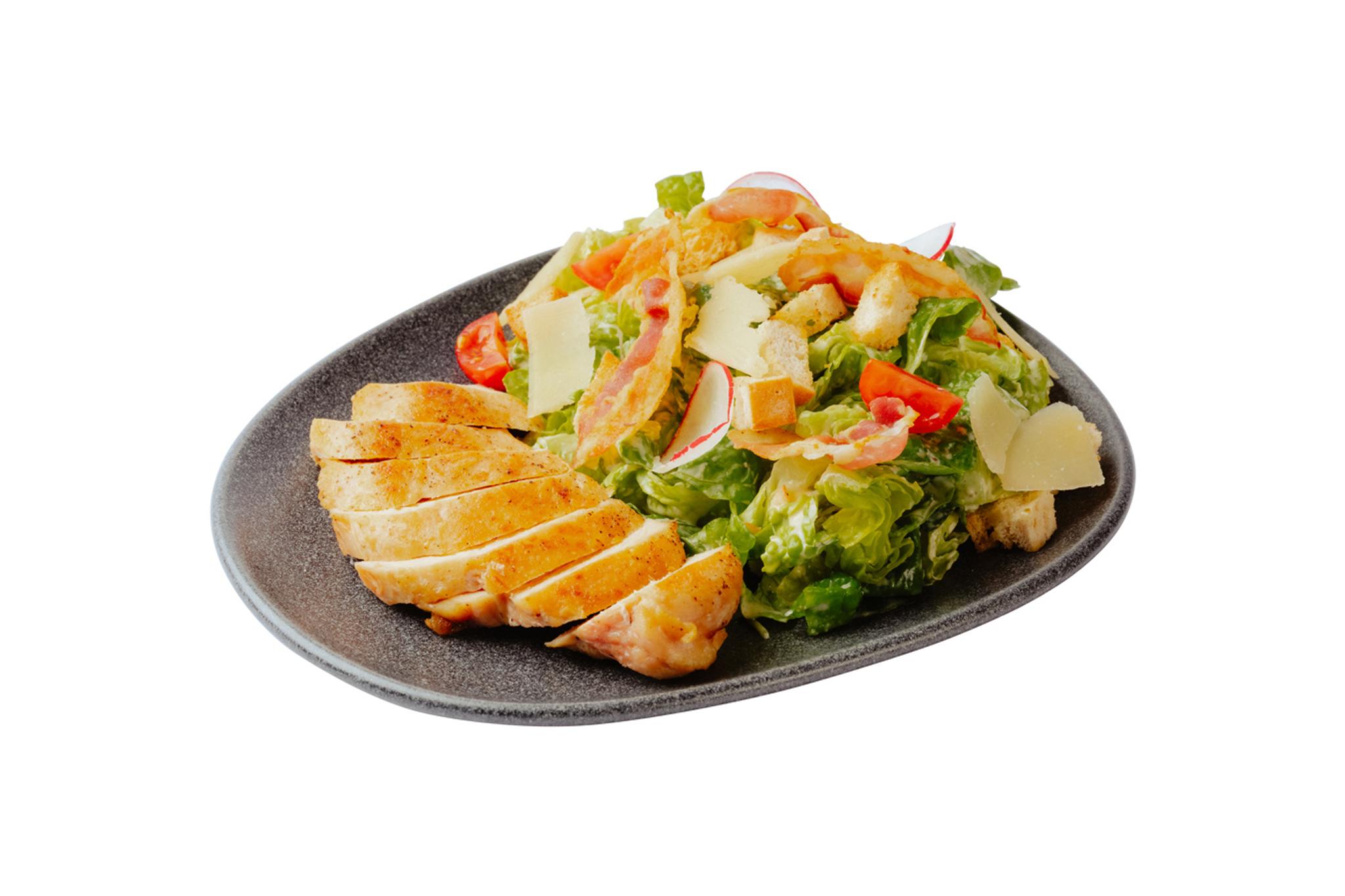 Caesar Salat mit Hühnchenbrust
