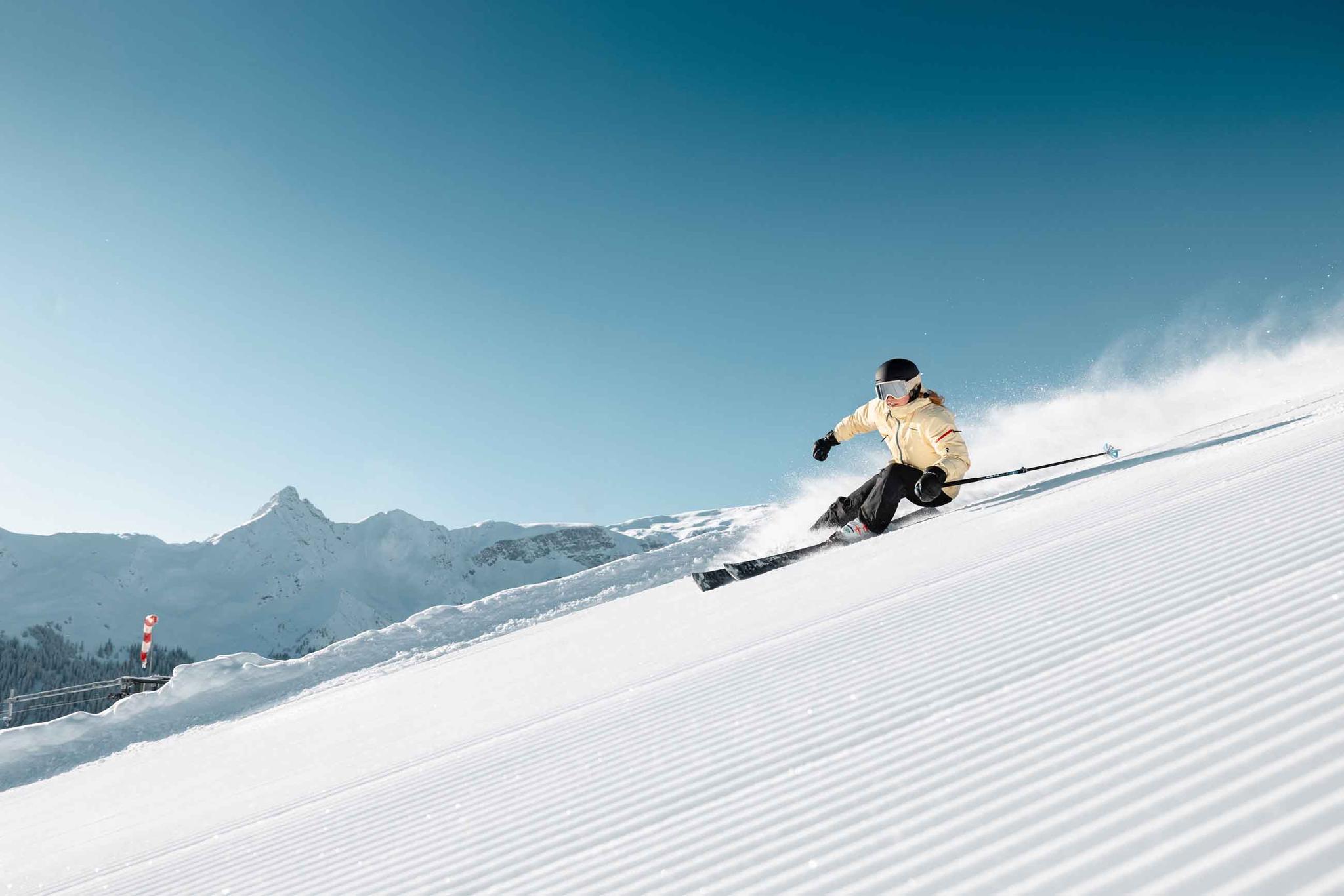 Skifahren am Golm