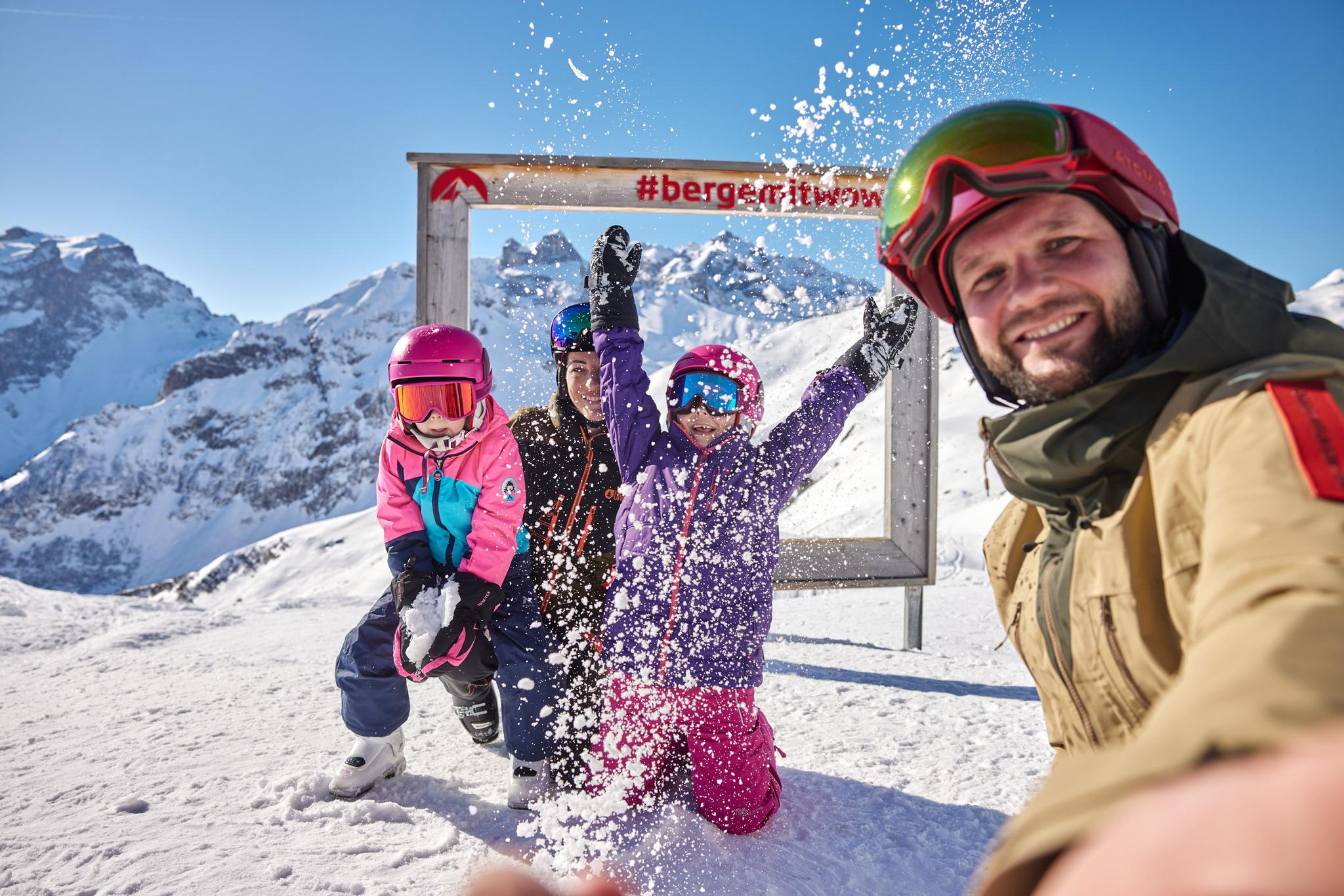 Skifahren mit der Familie am Erlebnisberg Golm