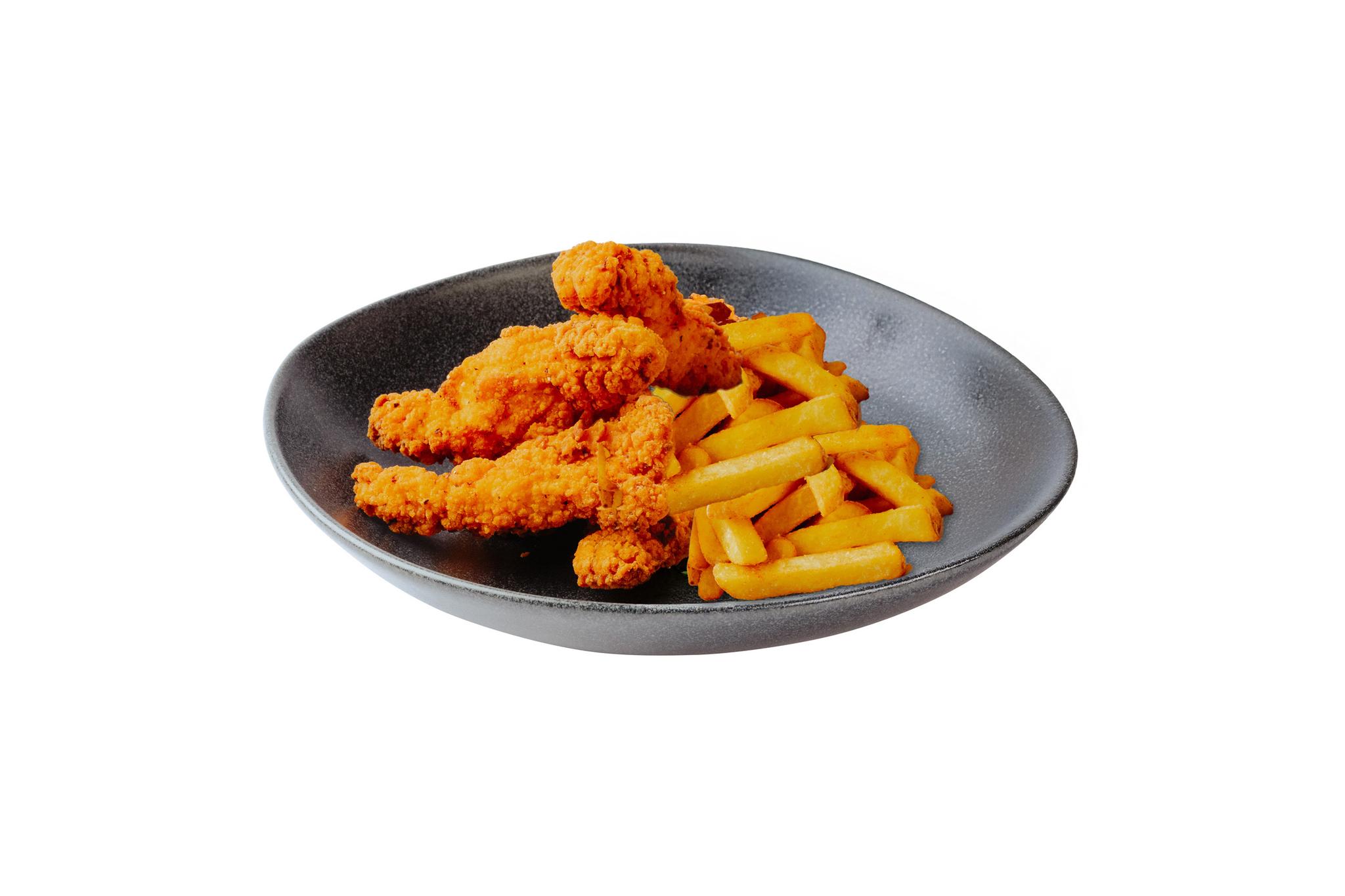 Chicken Nuggets mit Pommes