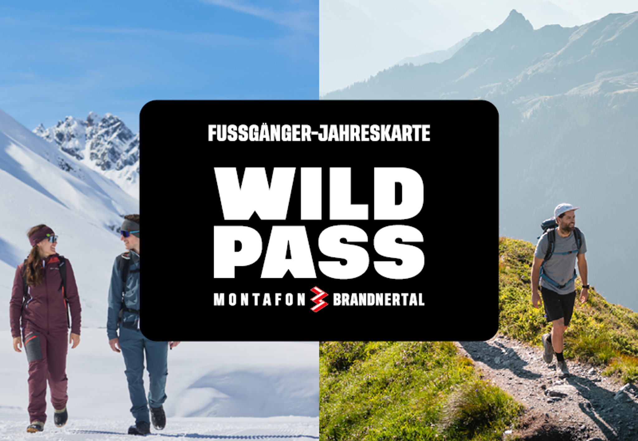 Fußgänger-Jahreskarte Montafon Brandnertal