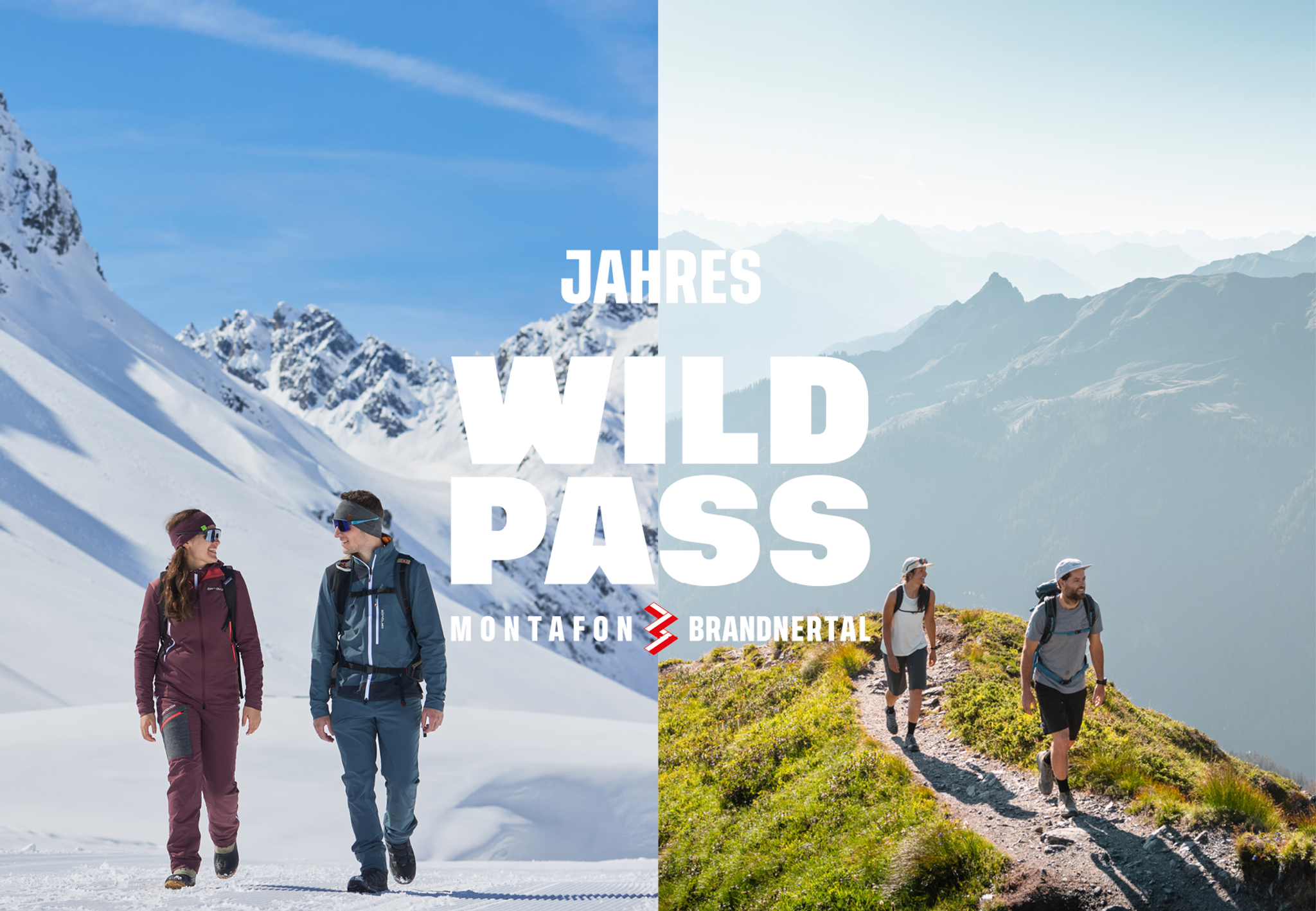 Montafon Brandnertal Jahres-WildPass für Fußgänger