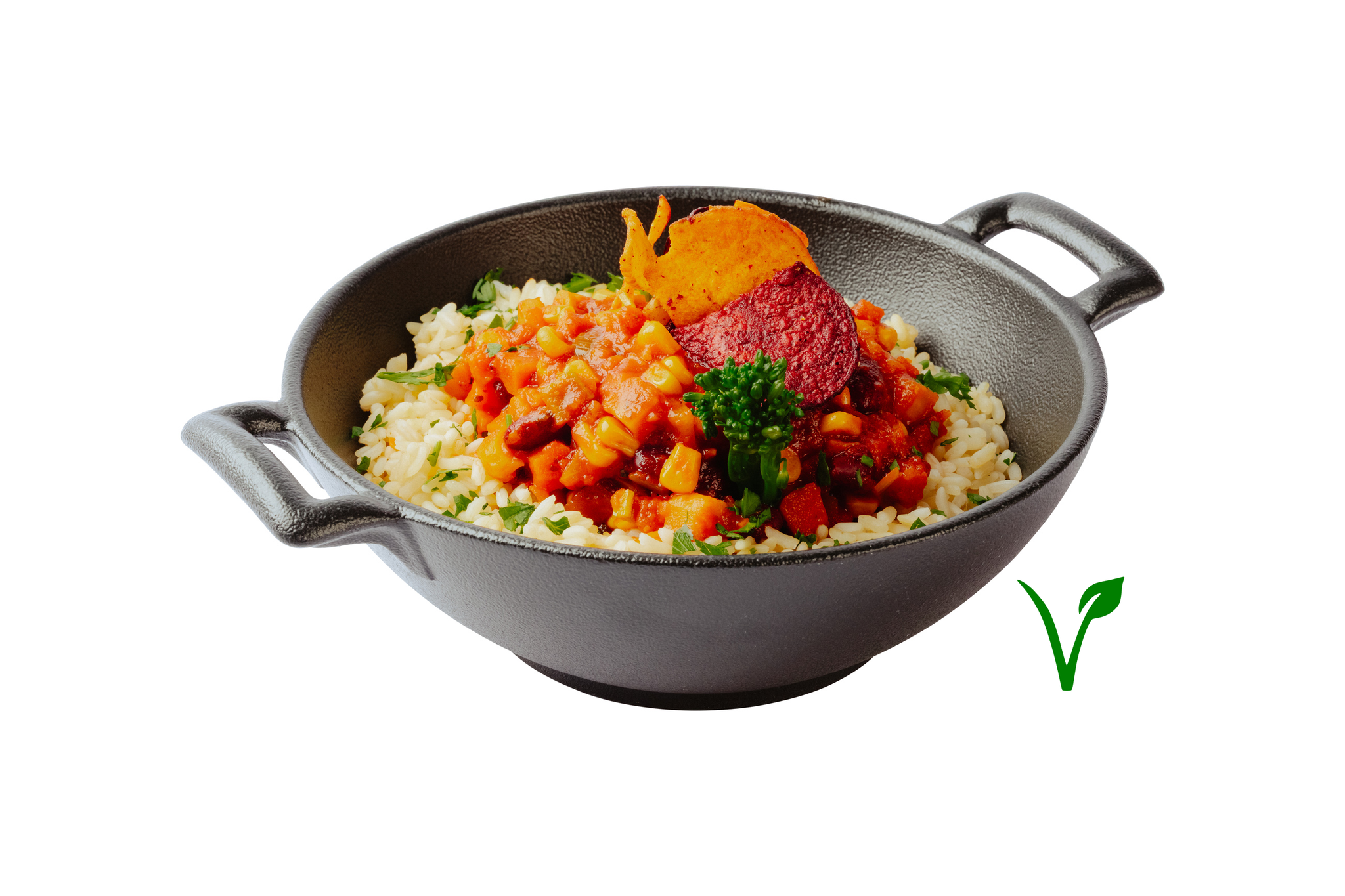 Chili sin carne mit Reis