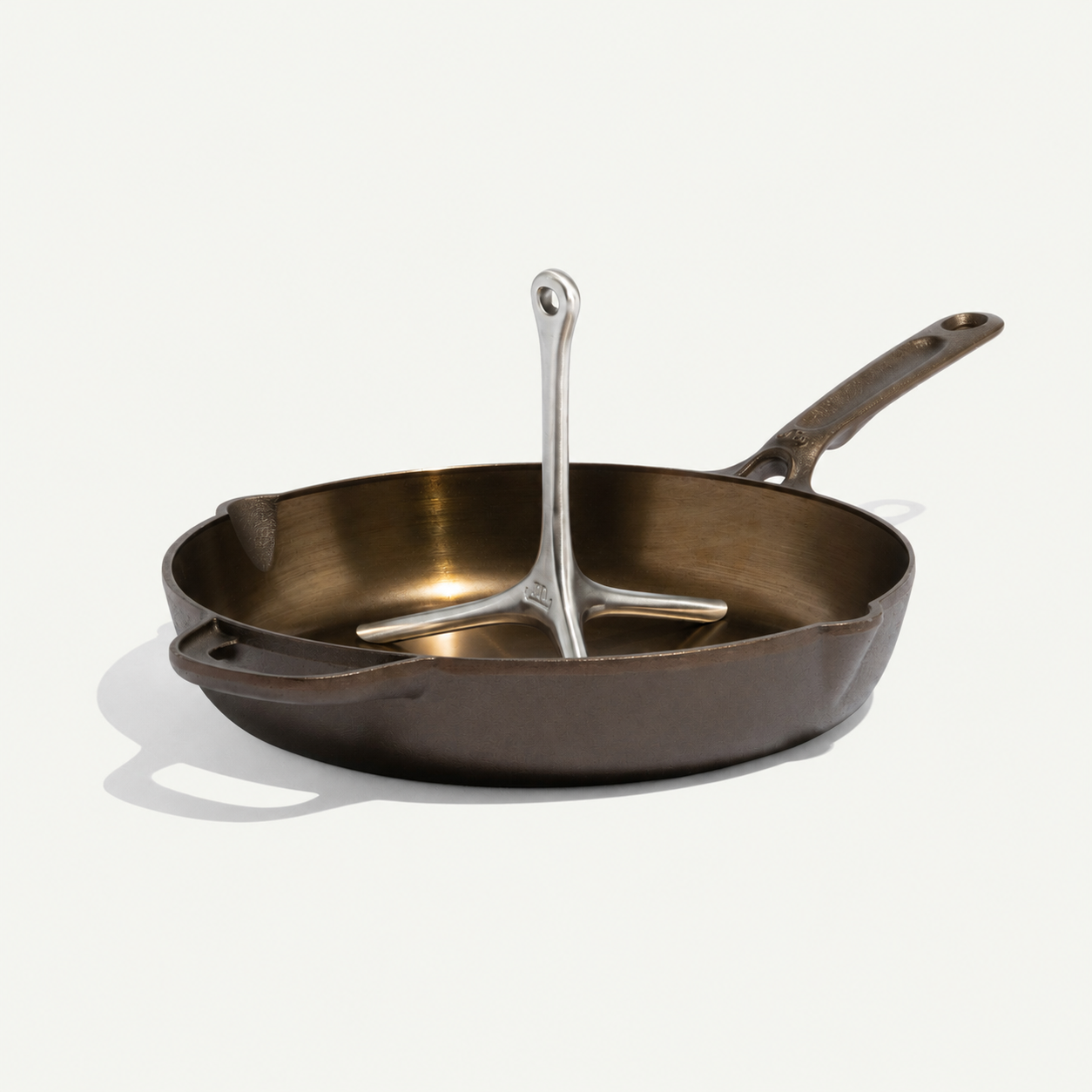 10" Cast Iron Skillet + Chicken Roaster Set