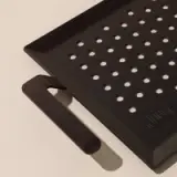 grill griddle macro holes