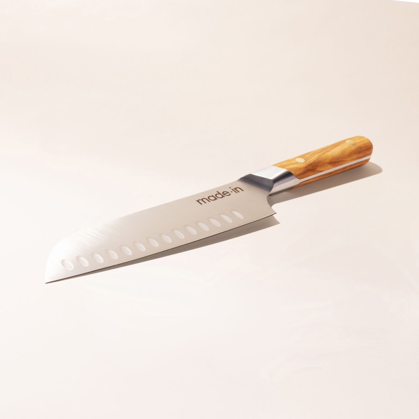 Pampered Chef 1577 5 Forged Steel, Full Tang Santoku Knife Brand New