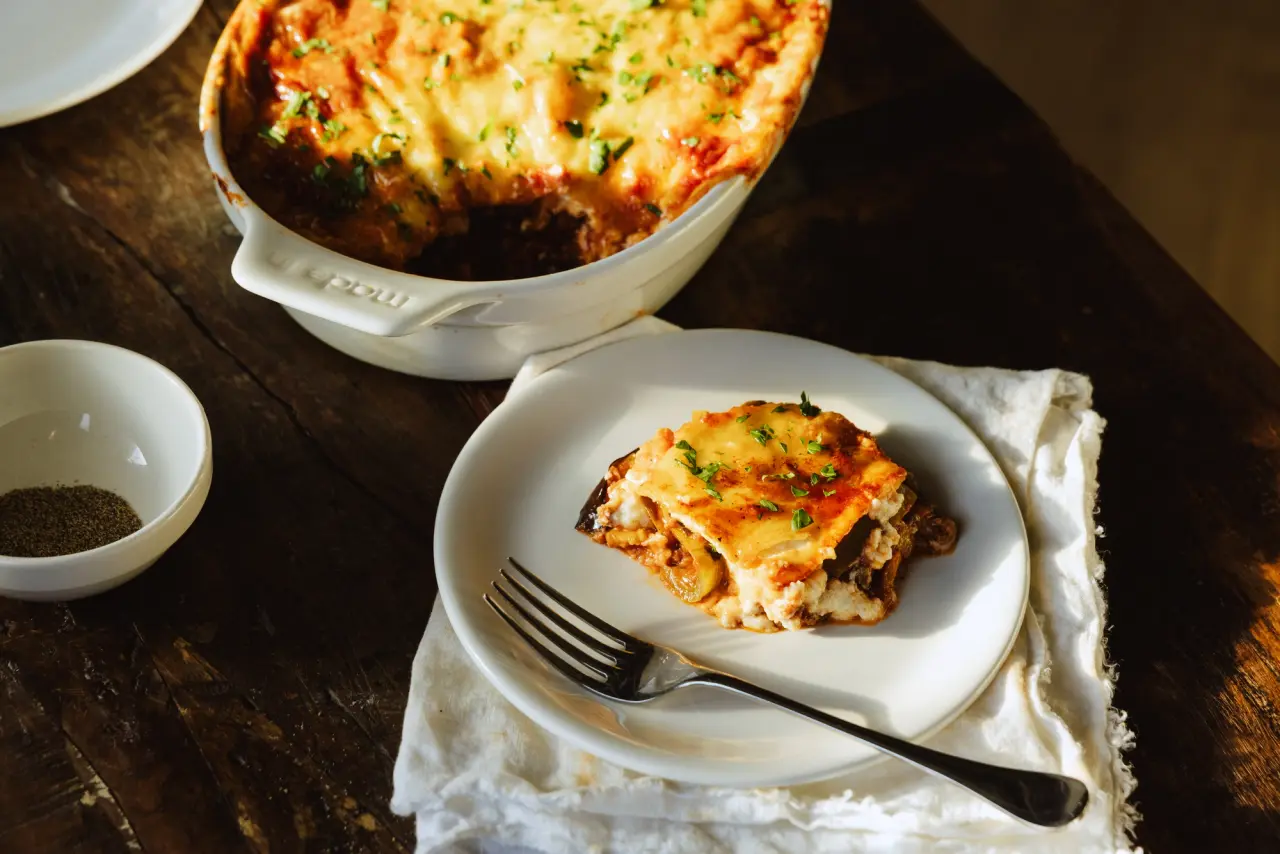 Egyptian Moussaka with Béchamel