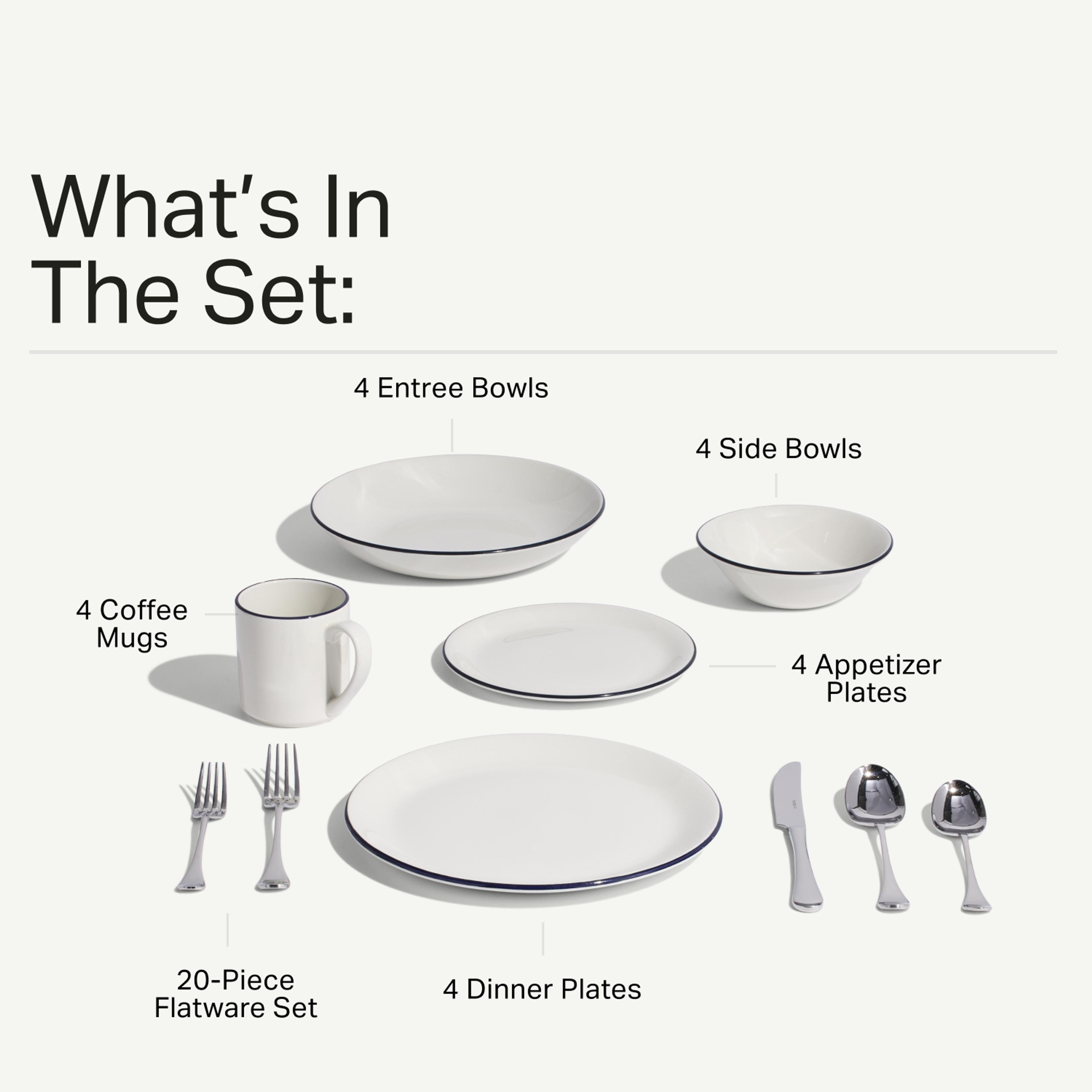 4-Person Dinnerware Set - Made In