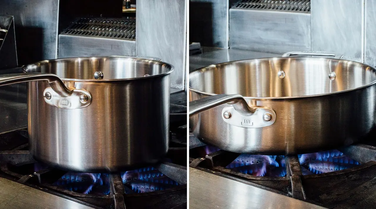 sauce vs saute pan on stove