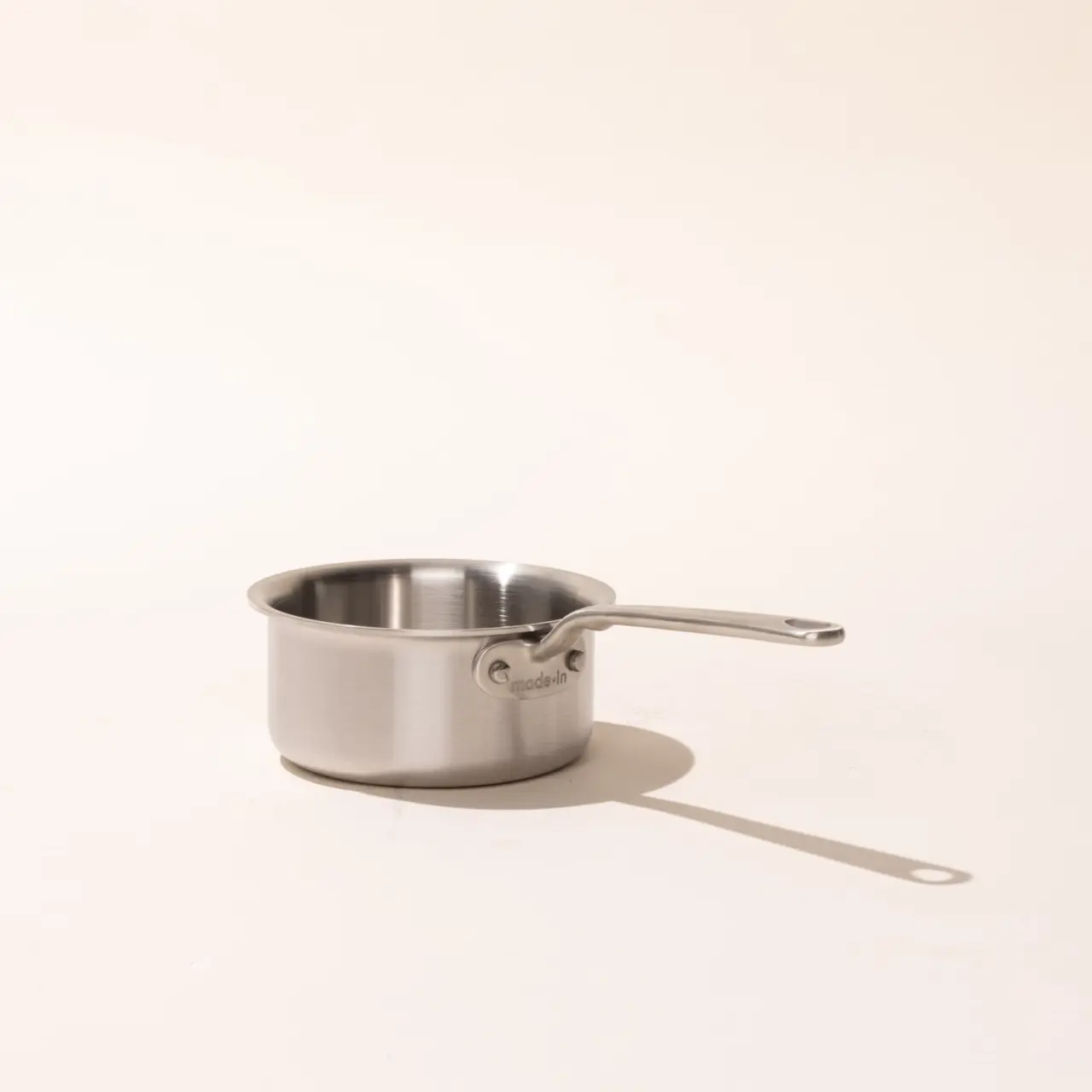 stainless steel butter warmer angle image