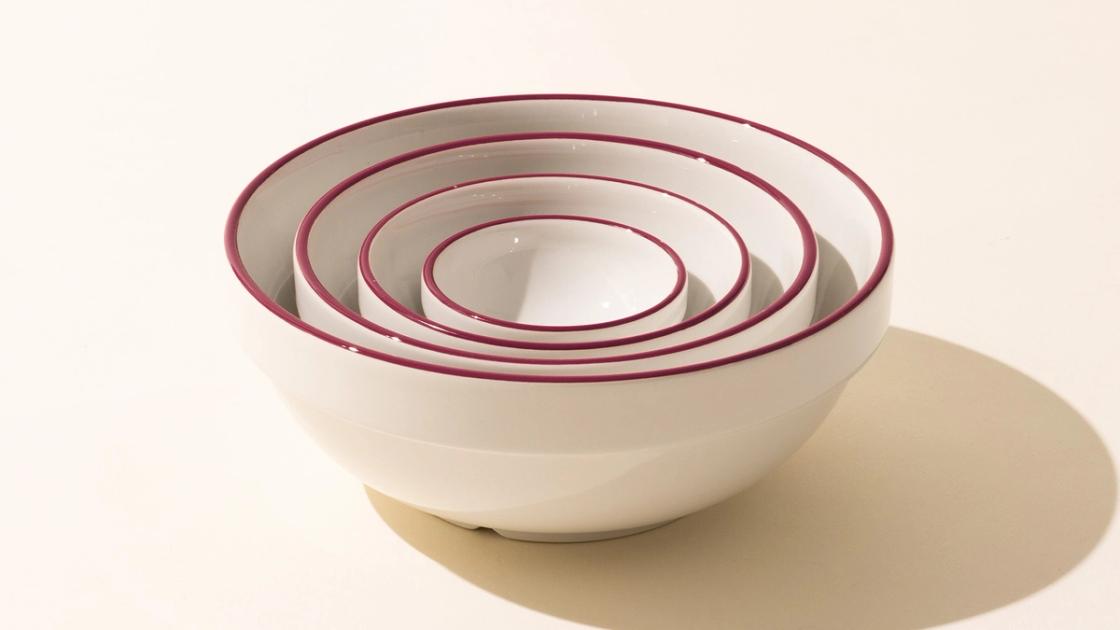 Mise en Place Bowls, Ruby Red