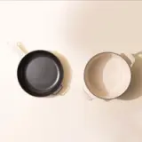 enameled cast iron set antique white top