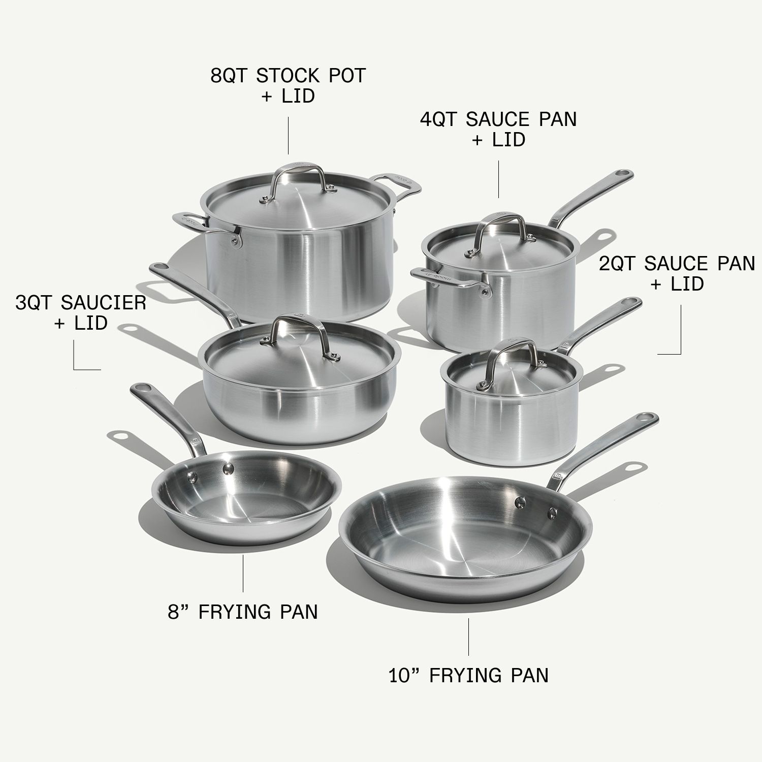 The Stainless Steel Set (10-Piece) - Thumbnail 4