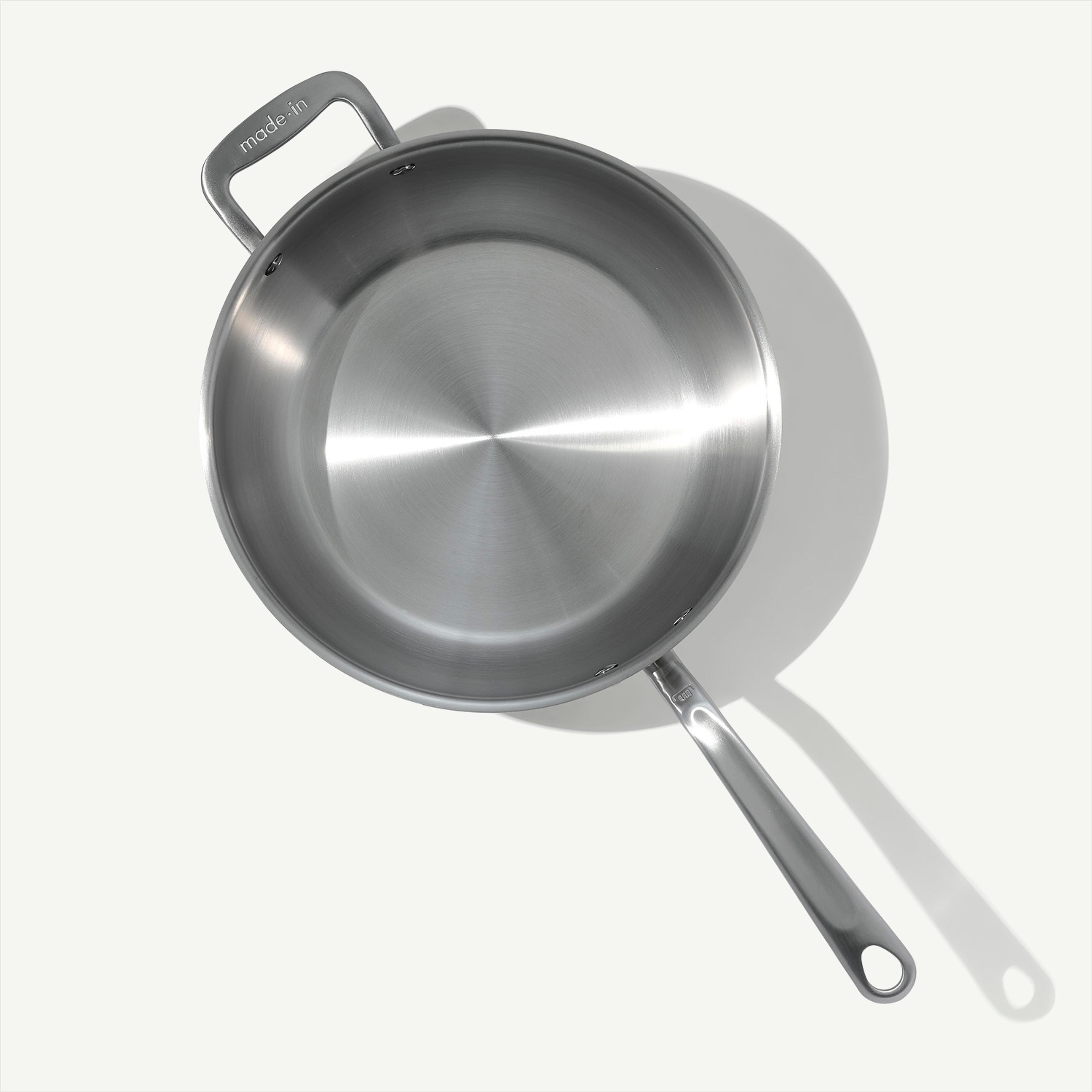 Stainless Clad 5 qt. Saucier with Lid