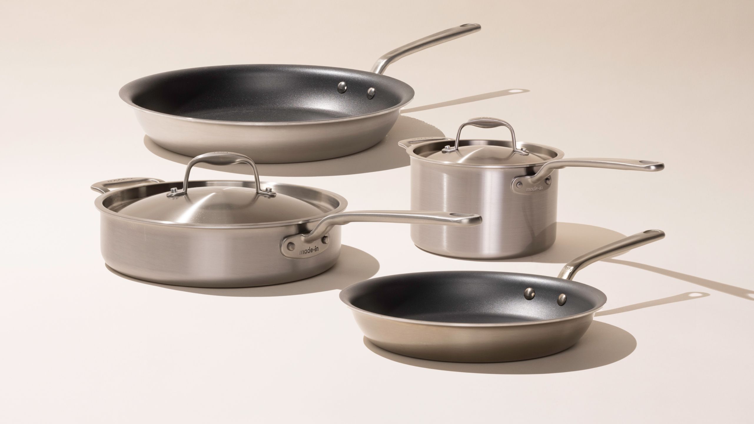 COOKEVER SINVAT Stainless Steel Multi Cooking Pan Set 7 Piece Set
