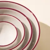 mise en place ruby red rim detail