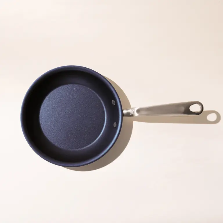 8 inch non stick frying pan blue top