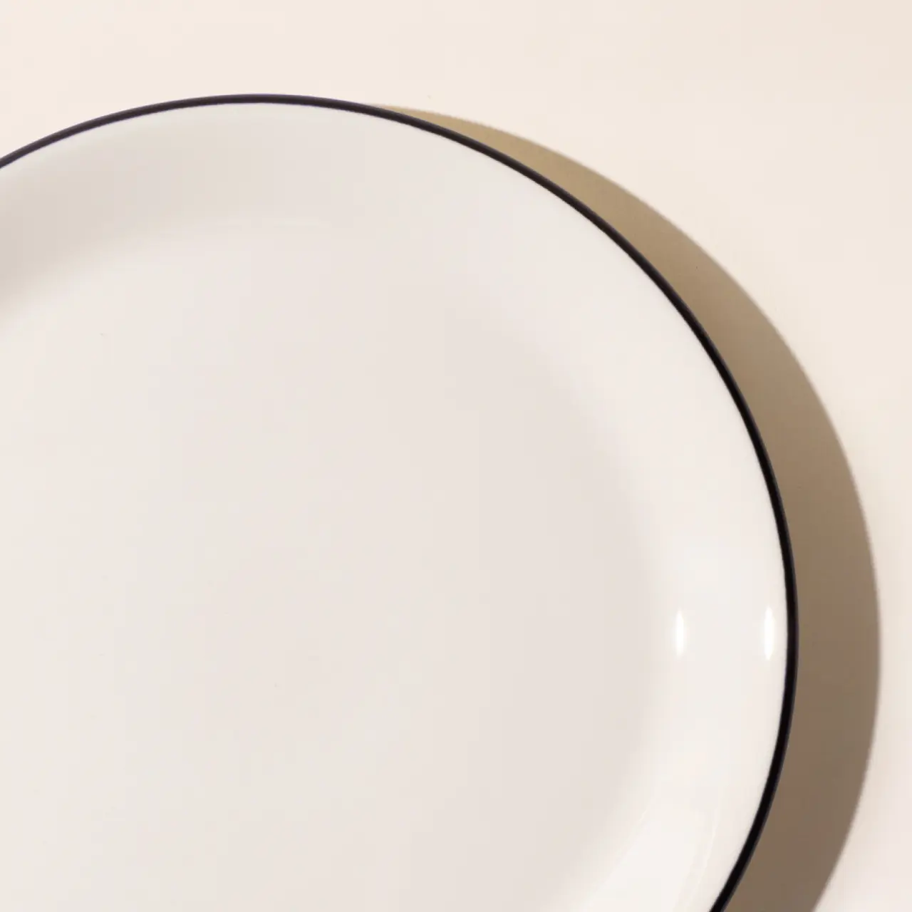 dinner plate black rim zoom