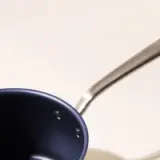 non stick saucepan blue handle