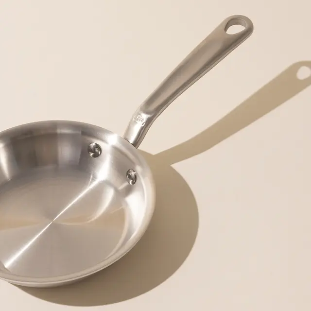 stainless steel 6 inch frying pan surface
