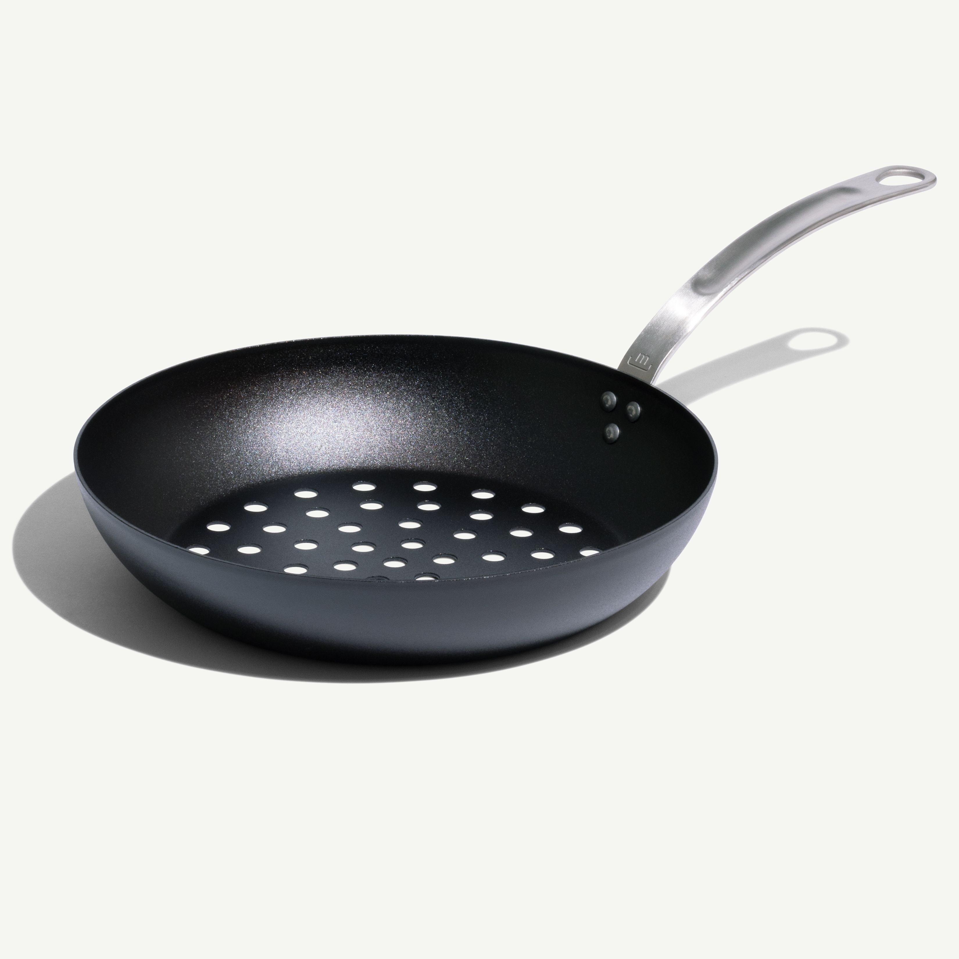 Blue Carbon Steel Grill Frying Pan - Made In
