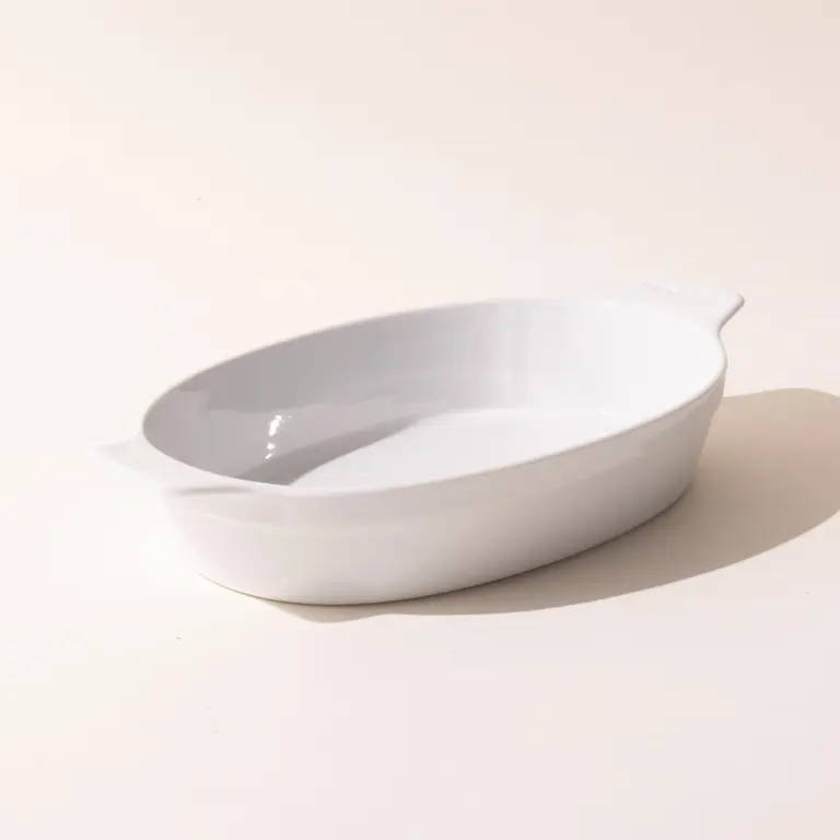 White Oval Porcelain Bakeware