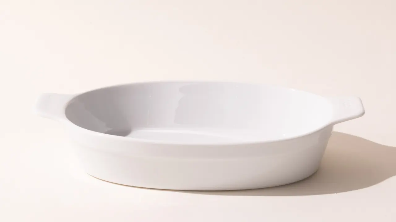 White Oval Porcelain Bakeware