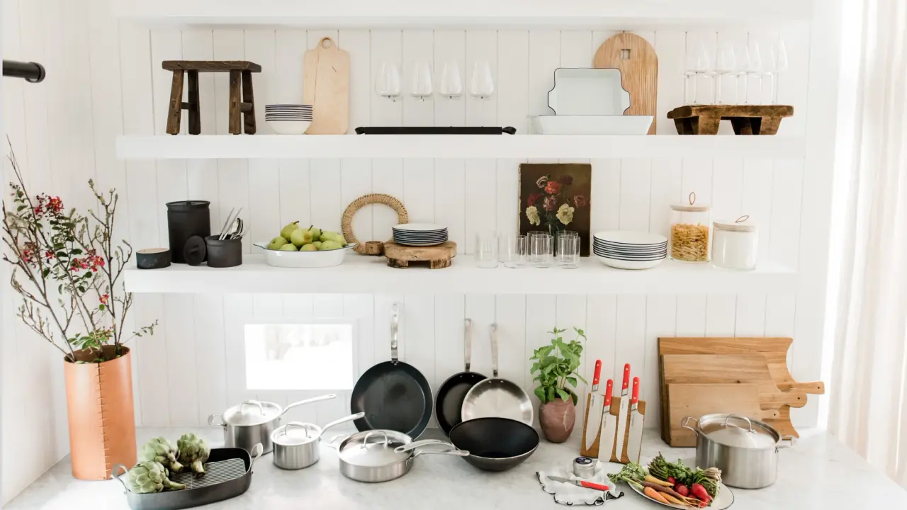 cookware in kitchen