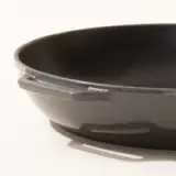 cast iron skillet ash grey helper handle