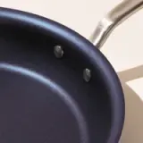 non stick frying pan 12 inch blue macro