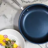 non stick frying pan 10 inch blue