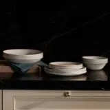 essentials tabletop set on countertop