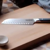 santoku on cutting board