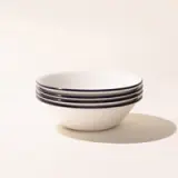 side bowl black rim stack