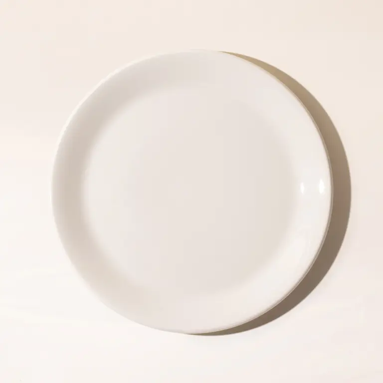 dinner plate undecorated top