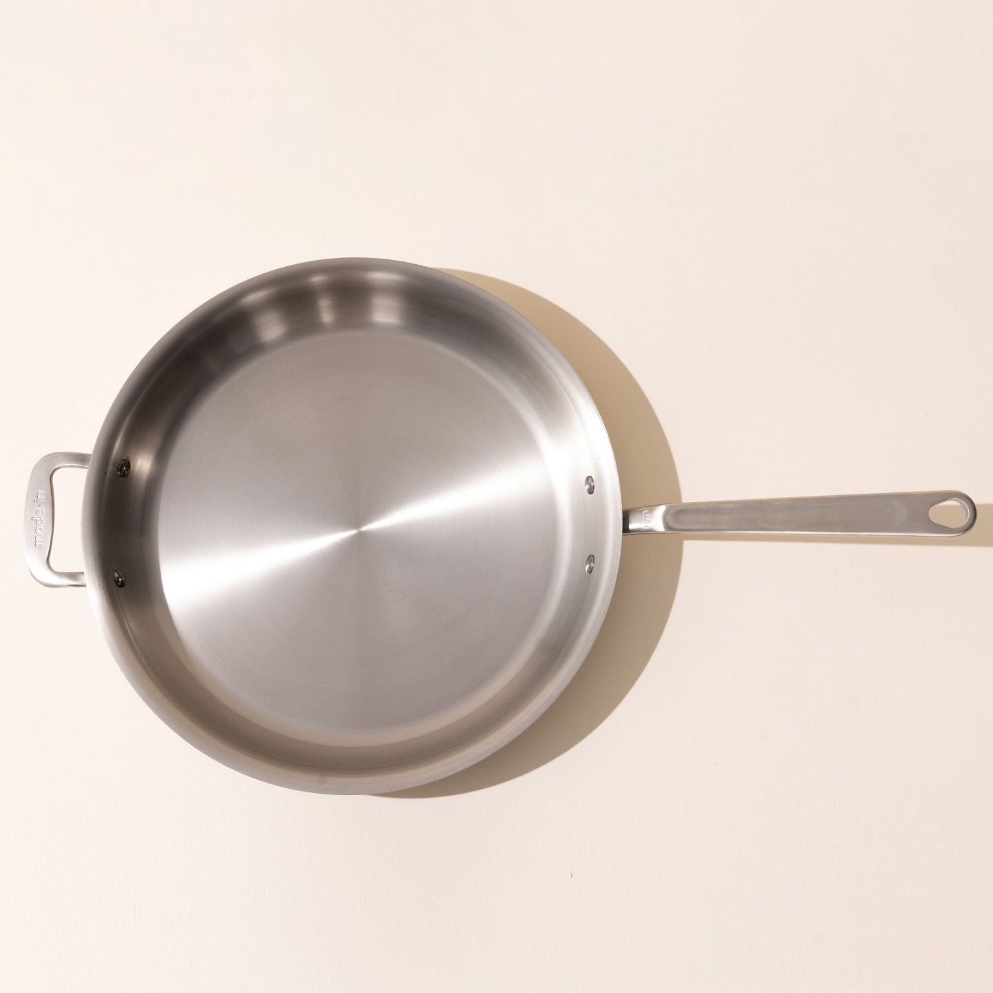 Stanton Trading 14 Fry Pan 18/8 Stainless Steel, Hollow Handle with Hanging Hole, Induction Ready, 14 inch -- 1 per Each