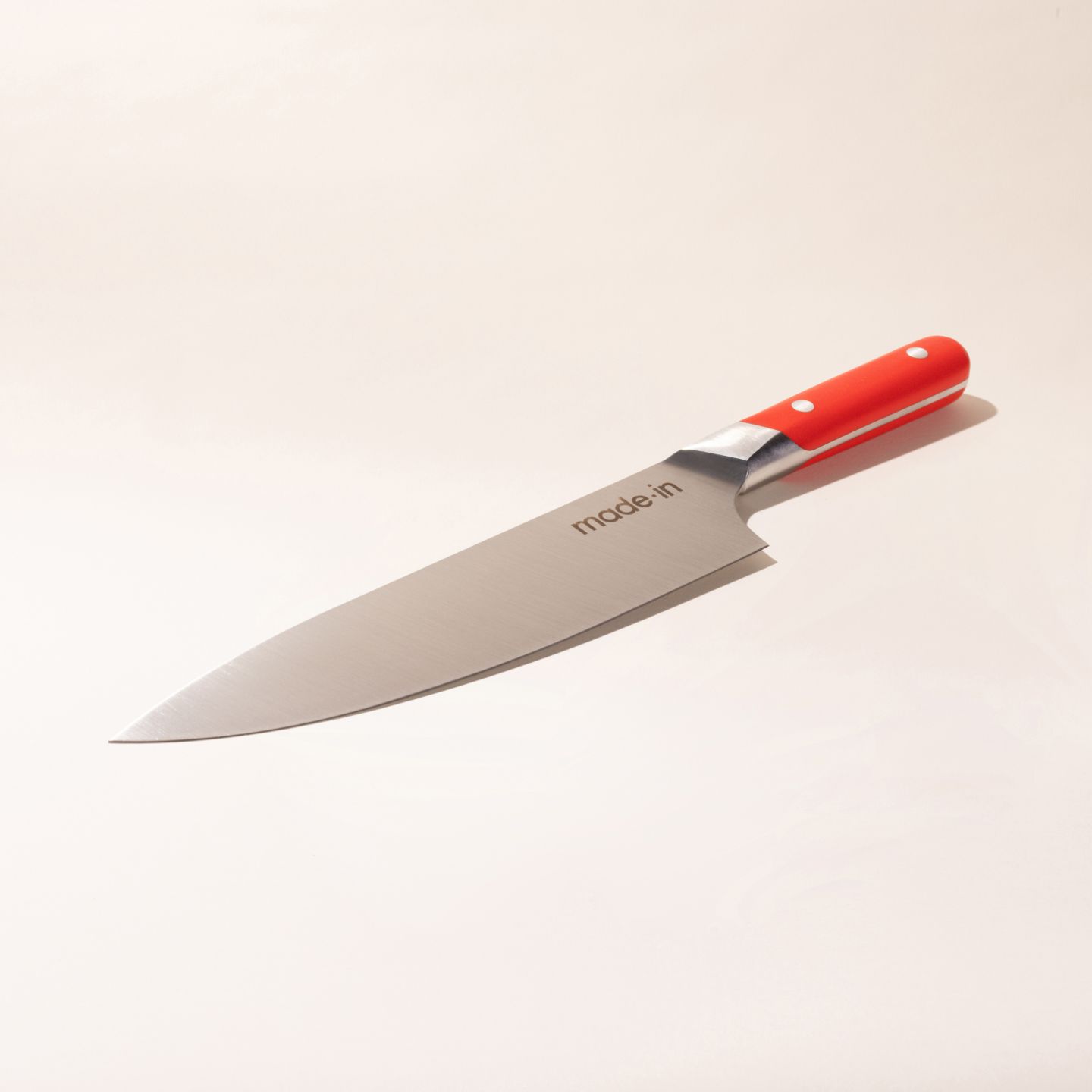 Schraf 8 Chef Knife with Red TPRgrip Handle