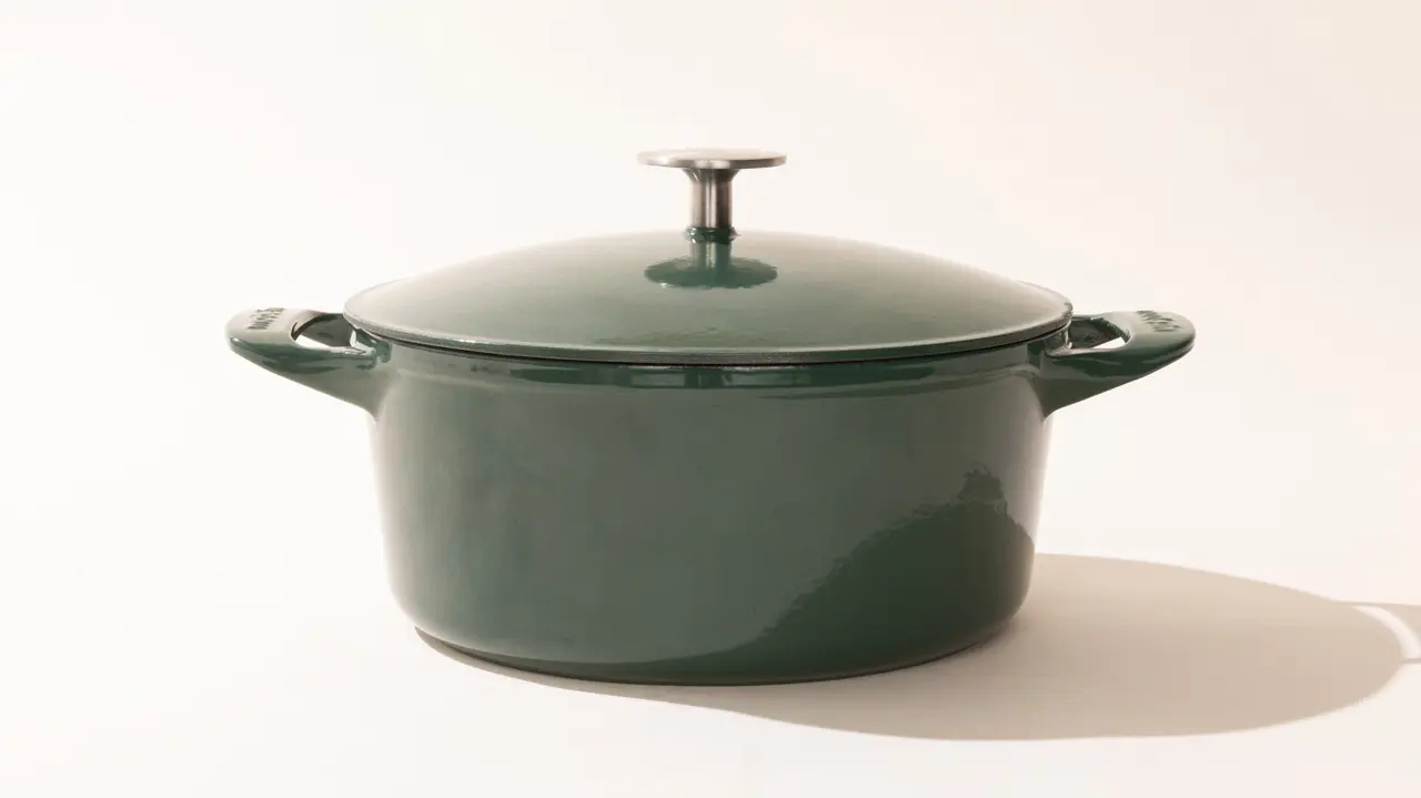 limited edition enameled cast iron dutch oven hudson green