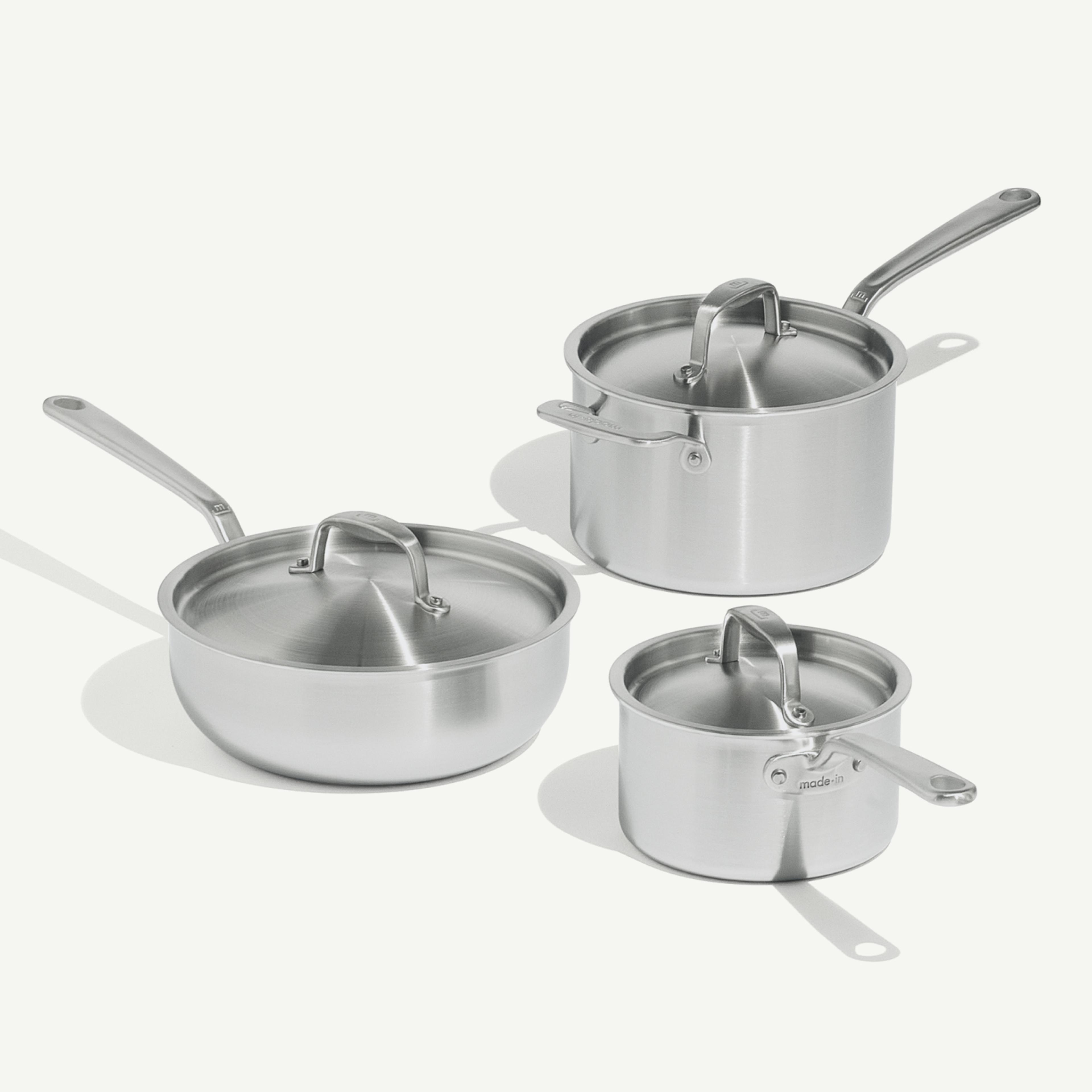 MADEIN Stainless Saucepan Set