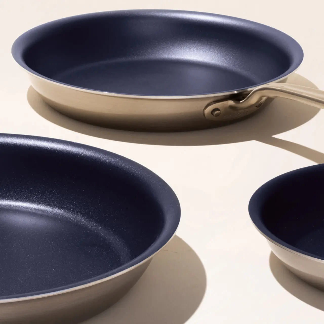 8 Blue Ceramic Frying Pan - Whisk