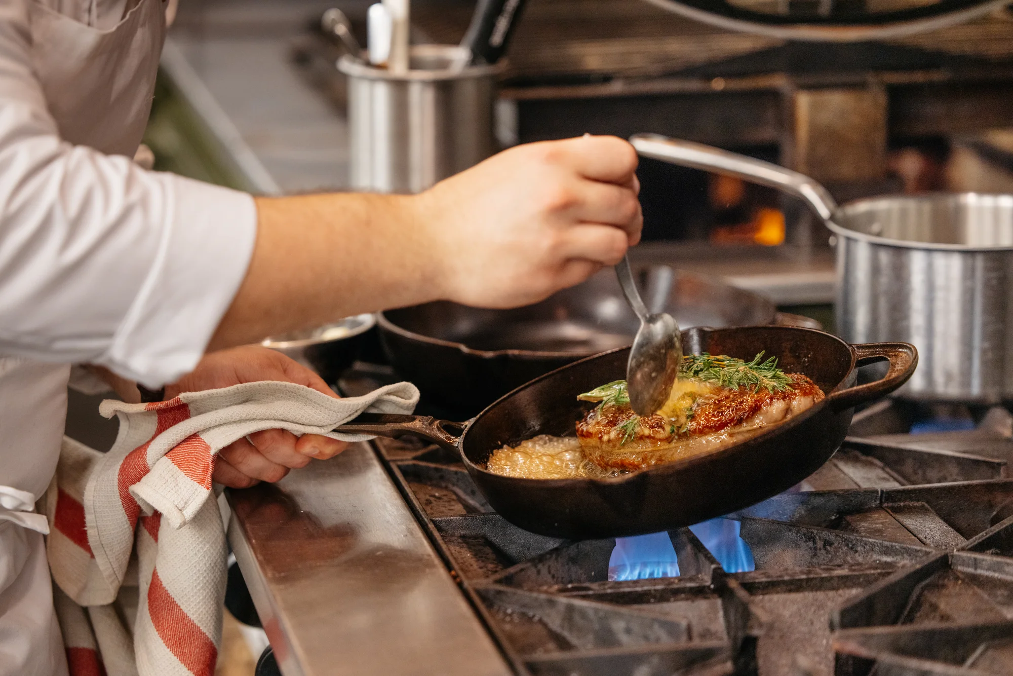 Made In cast iron in use