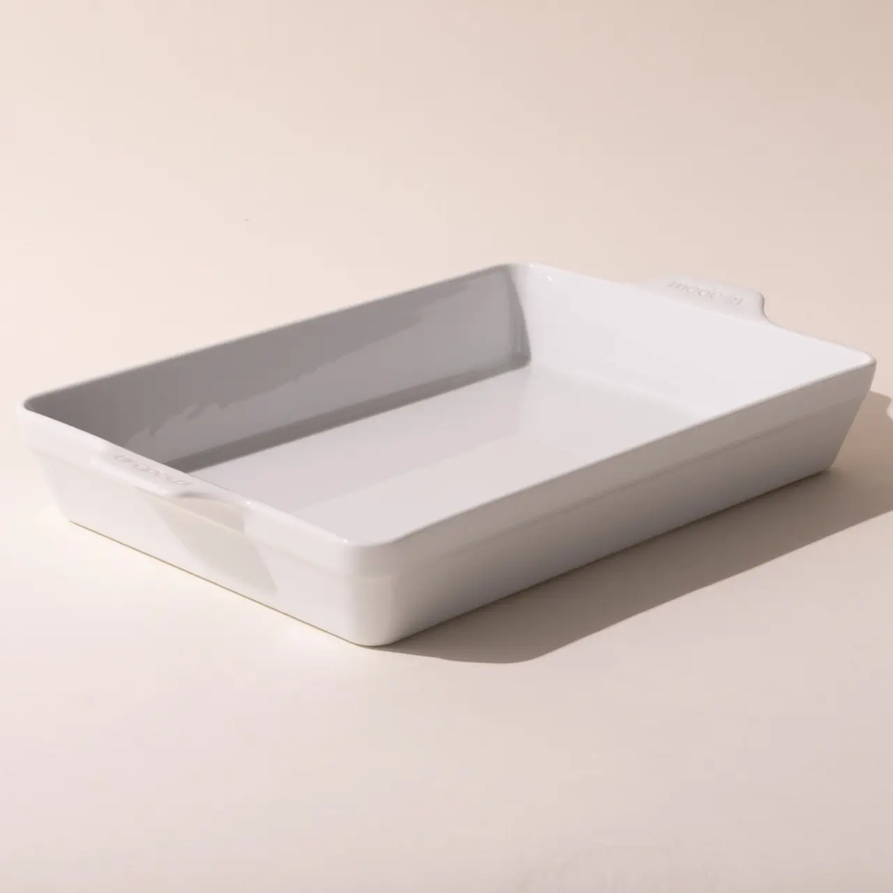 White Rectangular Porcelain Bakeware