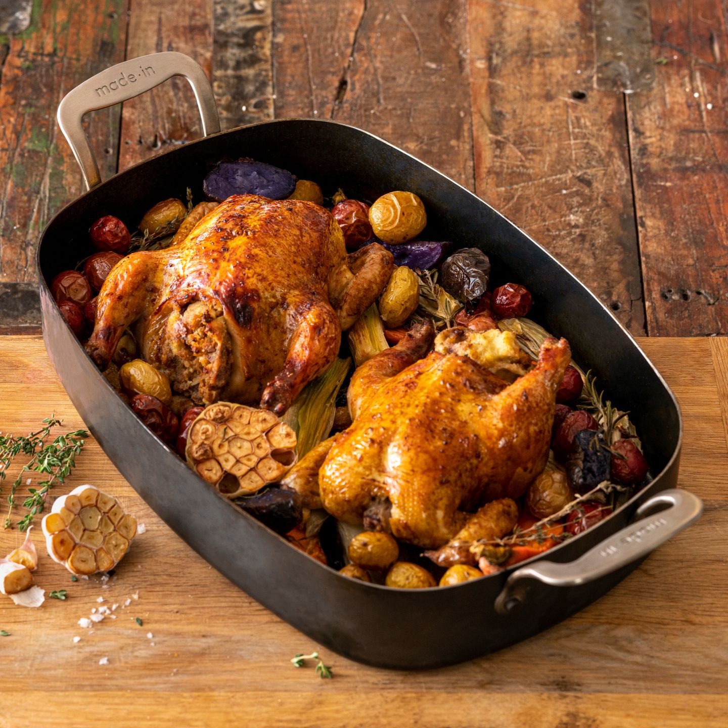 Steel roasting clearance pan